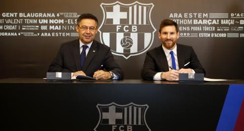 فوتبول ليكس: عقد ميسي مع برشلونة يتجاوز 100 مليون يورو سنويا